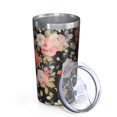 thumbnail image 2 of Pioneer Flower 10oz Tumblers Stainless Steel Tumbler with Lid and Straw,Vacuum Insulated Double Wall Travel Tumbler Cups with Cleaning Brush for Coffee, Tea, 2 of 4