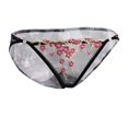 thumbnail image 2 of Ropa interior bordada de la flor de la malla del cordón de 3pcs para mujer Ropa interior bordada baja de la ropa interior Sunnimix Escritos bordados de la flor, 2 of 8