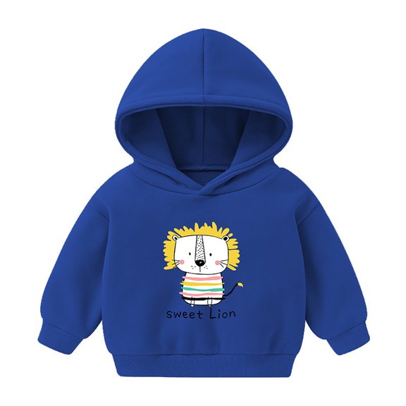 eczipvz Hoodies for Kids Kids Print Pullover Hoodie Casual Sweatshirt Kids Pullover Hoodie Long Sleeves Soft Fabric Blue,7-8 Years