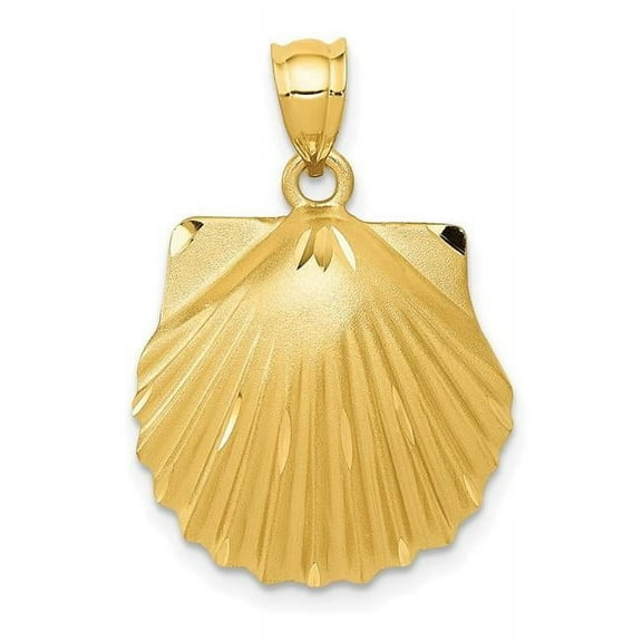 14K Yellow Gold Seashell Pendant