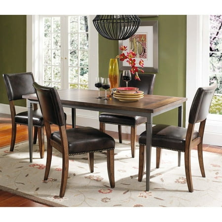 hillsdale rectangle parson cameron chairs dining metal wood table piece walmart