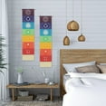 thumbnail image 2 of 2pcs Moon Phase Tapestry Wall Hanging - 12.8" x 51.2" Moon Stars Vertical Tapestry for Men Women Moon Phases Wall Art Small Long Tapestry for Bedroom, Living Room Decor (G), 2 of 11