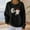 Black, variant on Red gap hoodie women Women's Casual Long Sleeve Crewneck Sweatshirt Soft Comfy Loose Fit Pullover Top For Everyday Wear Blackheated sweatshirt