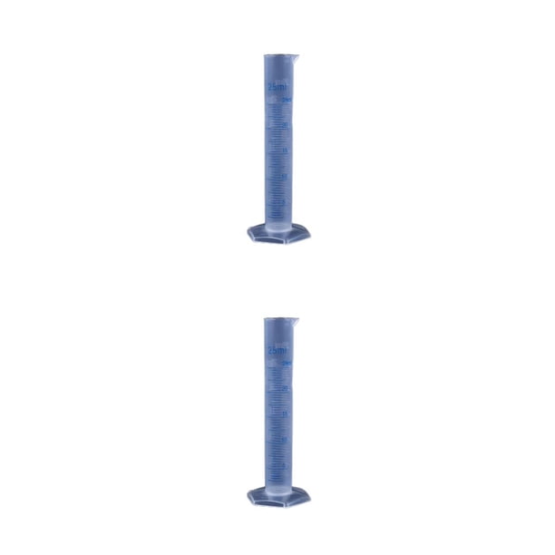 Kenally Cilindro de medición Escala transparente profesional Cilindros graduados Tubo de prueba líquido Taza de medición Herramientas de laboratorio Type1 NO1