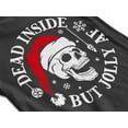 thumbnail image 4 of Christmas Dead Inside But Jolly Santa Skull Holiday Shirt for Men Unisex Mens Tshirt, S, Red, 4 of 6
