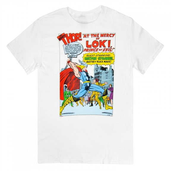 Thor at the Mercy of Loki Comic T-Shirt-Large