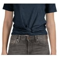 thumbnail image 6 of Inkmeso Summer Twist Front Knot Crop Top For Women With Short Sleeves Tee Shirts, 6 of 8