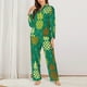 thumbnail image 2 of Balery Pineapples1 Conjunto de Pijama con Estampado para Mujer, Conjunto de Dos Piezas con Manga Larga, Ropa de Dormir Suave con Bolsillos, Pijamas Cómodos-Large, 2 of 7
