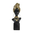 thumbnail image 2 of Estatua de mujer africana, escultura artística, decoración moderna, estatuilla decorativa hecha a mano, mujer negra con turbante para estante, decorac Soledad busto de mujer estatua, 2 of 8