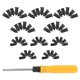 thumbnail image 2 of Kit de reparación de neumáticos: clavos de goma para neumáticos, tornillos para reparación de pinchazos de ruedas de coche con destornillador para motocicleta, bicicleta, camión y tractor., 2 of 7