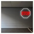 thumbnail image 4 of Letrero De Neón STOP Con Luz LED Regulable Para Estacionamientos, Complejos De Apartamentos, Garajes, Puertas Y Decoración De Paredes Del Hogar 39cmx39cm, 4 of 7