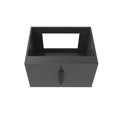 thumbnail image 3 of Alpine 24" Wood Floating Vanity Base in Black with Black Handles, 3 of 5