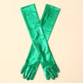 thumbnail image 1 of Guantes largos elásticos sexys para mujer, de charol, a la moda, para noche, ópera, fiesta, disfraces, guantes, 1 of 6