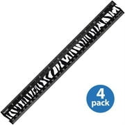 (4 pack) (4 Pack) Westcott 12" Zebra Print Ruler