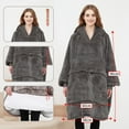 thumbnail image 4 of Manta con capucha para perezosos, calefacción por USB, para la fiebre del invierno, de gran tamaño en Europa y Estados Unidos, se puede usar como manta, 4 of 6