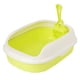 thumbnail image 3 of Caja de arena para gatos, orinal, inodoro, arenero portátil para gatos, fácil de limpiar para todo tipo de gatos. Verde, 3 of 9