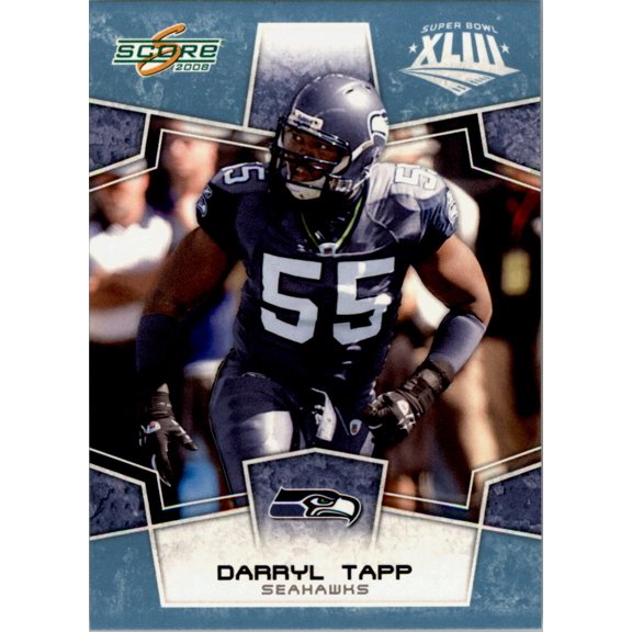 Collectible 2008 Score Super Bowl XLIII Glossy #288 Darryl Tapp /250 NFL Football Trading Card
