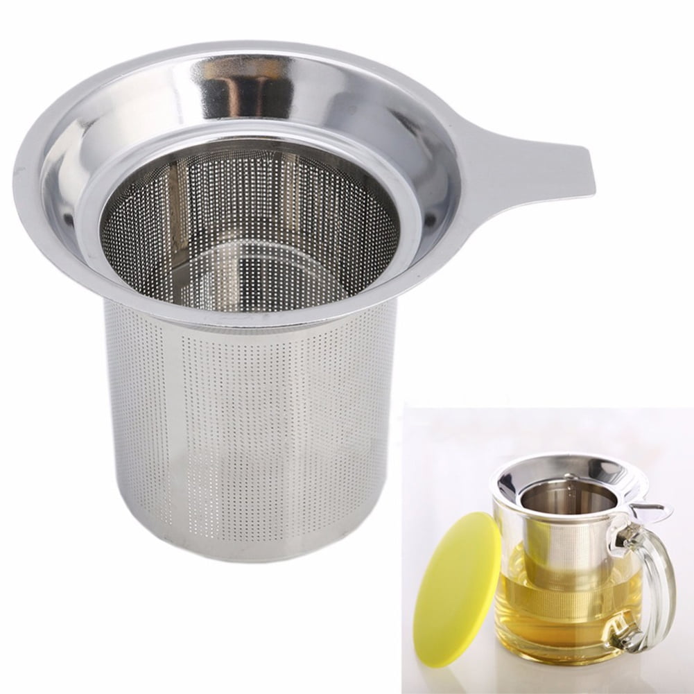 Loose Reusable Spice Leaf Filter Stainless Steel Mesh Tea Strainer Infuser 