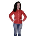 thumbnail image 6 of Moomaya Full Sleeve Cotton Collar Shirts For Womens Formal Plain Workwear, 6 of 7