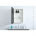 thumbnail image 4 of Metal mirror medicine cabinet 20 inch x 28 inch in Black, 4 of 5