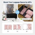 thumbnail image 2 of EPICKA Ultra-Lightweight Compression Packing Cubes - 4 Set Water Resistant Durable Travel Organizers Bags, Expandable Travel Accessories for Carry on, Luggage,Suitcase, Backpack (Pink), 2 of 6