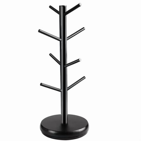 Coffee Mug Tree 360 Rotated Cup with 8 Hooks Counter Bar Multifunction Display Rack Thicker Base