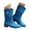 Blue, variant on UngA Woman Boots Slouch Boots Fashion Slouchy Suede Pointed Toe Block Low Heels Wide Calf Boots Winter Fall Dress Boots Women Mid Calf Blue,Size 7.5