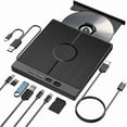 thumbnail image 1 of 7-in-1 USB 3.0 Type C External CD DVD RW Optical Drive DVD Player Burner Reader Multi-Function Drive ,Wide Compatibility, 1 of 6