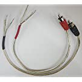 IEC L74224-01 18 AWG Speaker wire pair with RCA Males (Black & Red) 1' - image 4 of 4