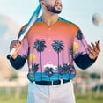 thumbnail image 6 of Daiia Beach with Palm Trees Mens Baseball Jersey Button Down Shirts Short Sleeve Sports Uniforms-3X-Large, 6 of 9