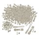 thumbnail image 1 of Kit de reparación de cremalleras de 200 piezas para bolsos, ropa y carteras. Gris claro, 1 of 9