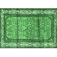 thumbnail image 1 of Ahgly Company Indoor Rectangle Persian Emerald Green Traditional Area Rugs, 2' x 4', 1 of 4