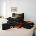 thumbnail image 5 of Homewish Christmas Capibara Lover Bedding Comforter Set 7pcs, Tokyo Japanese Ramen King Bedding Sets, Dreamy Glitter Stars Print Reversible Bed Sheets, Lightweight Room Decor, 5 of 7