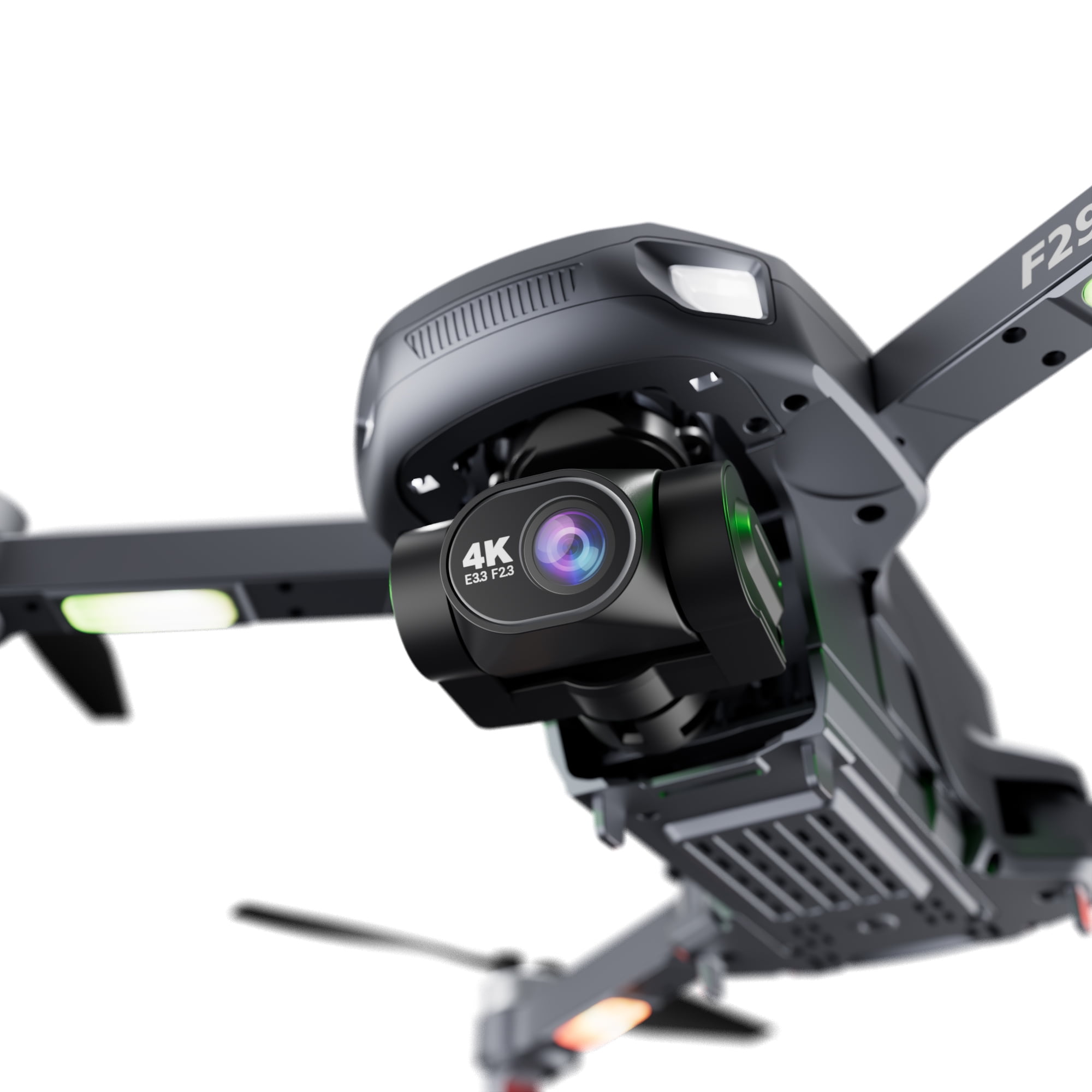 Contixo F29 Altura MAX 4K Aerial Drones for Adults with Camera, 3-Axis Gimbal Cinematic Drones for Adults with Remote & Case, Black