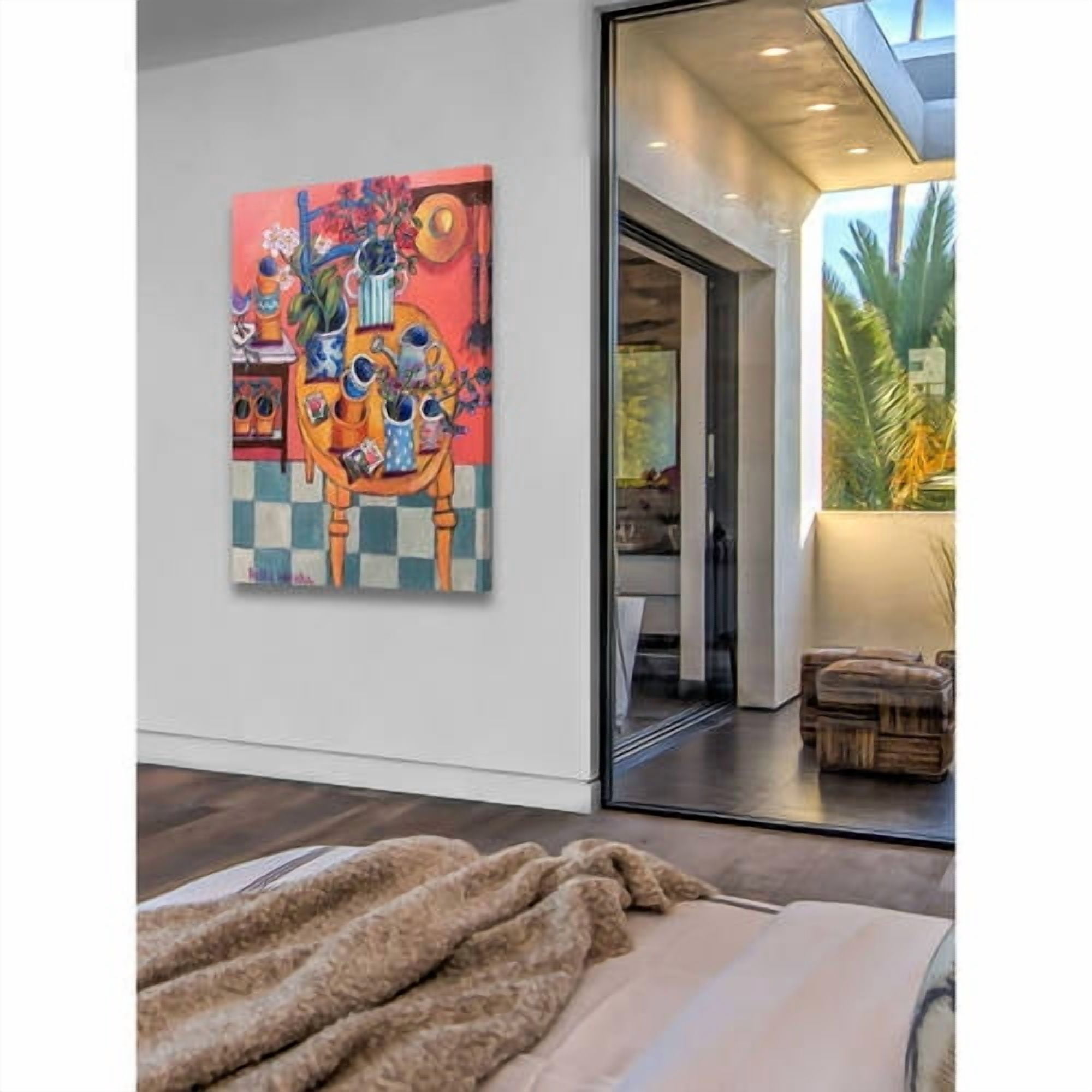 Marmont Hill "A Happy Garden Room" Painting Print on Canvas