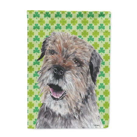 Border Terrier St Patrick's Irish Flag