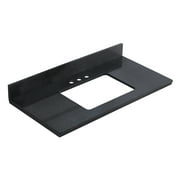 36-in. W X 18.25-in. D Quartz Top In Black Galaxy Color For 3H4-in. Faucet