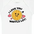 thumbnail image 4 of Inktastic I Love You a Waffle Lot with Cute Happy Waffle Boys or Girls Baby Bodysuit, 4 of 5