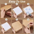 thumbnail image 3 of DIY Wooden Flower Press 9.84x9.84 Inch Square Bookbinding Press Book Press Machine Flat Paper Press Machine Book Press Bookbinding for Flower Press Handmade DIY Bookbinding Supplies Moccasin DIY, 3 of 8
