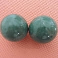 thumbnail image 4 of 2Pcs/Pair Baoding Handball Smooth Surface Relieve Stress Lushan Jade Stone Green Natural Fitness Handball for Finger, 4 of 8