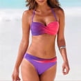 thumbnail image 3 of JoveMarine Bikinis Sets for Women – Two-Piece Gradient Ombre Swimwear, Sexy Bathing Suit for Beach Pool Hot Spring, Summer Spring Vacation,Hot Pink XL, 3 of 6