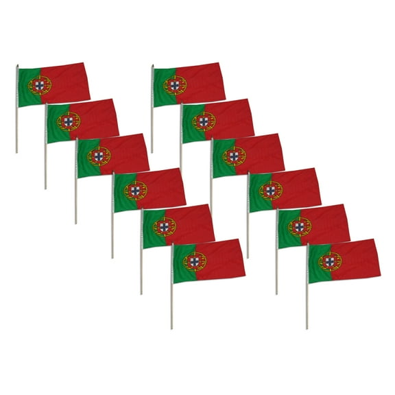 Portugal flag 12 x 18 inch - 12 PK