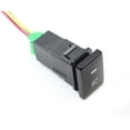 thumbnail image 3 of Xotic Tech 4-Pole 12V Push Button Switch w/ LED Light for Add-on Fog Light, DRL, Light Bar (32.5mm x 22mm), 3 of 7