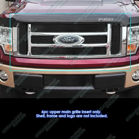 Ford F150 Lariat Billet Grill - Fits 2009-2012 Ford F-150 Lariat/King Ranch Black Billet Grille Grill Insert