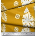 thumbnail image 2 of Soimoi Gold Rayon Fabric Floral & Paisley Print Sewing Fabric Yard 56 Inch Wide, 2 of 3