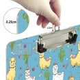 thumbnail image 4 of ALAZA Plastic Clipboard A4 Letter Size Decorative Clipboards for Students Women Men 9" x 12.5" Cute Alpacas Cactus, 4 of 6