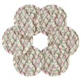 thumbnail image 6 of 6 Pcs Drink Coasters with Holder 3.94in Woven Coasters for Drinks Mint Green Vines Coaster Set for Protection Table, 6 of 7
