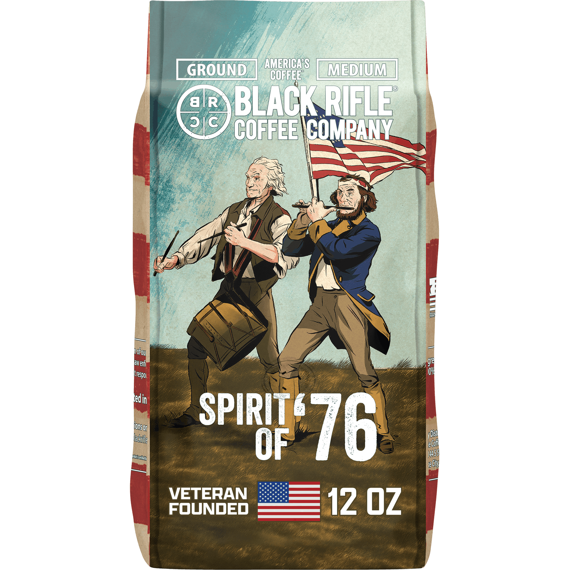 Black Rifle Coffee Spirit of '76, Medium Roast, Ground Coffee, 12 oz