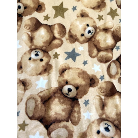 Teddy Bear  Anti-Pill Premium Fleece Fabric by The Yard