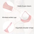 thumbnail image 5 of Bra Eleplus Deep V Wireless para mujer, paquete de 3 piezas, multicolor, 5 of 5